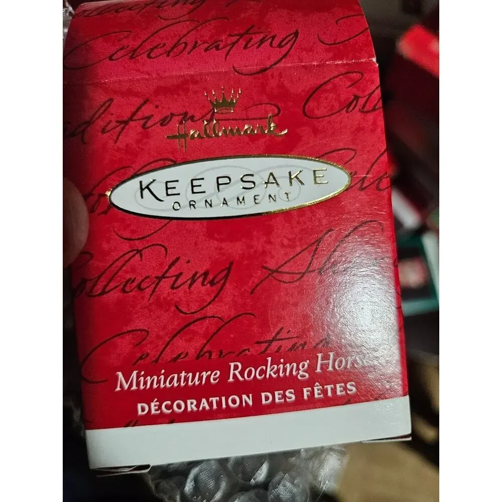 Hallmark Keepsake Ornament Miniature Rocking Horse 1996 Vintage Box Included